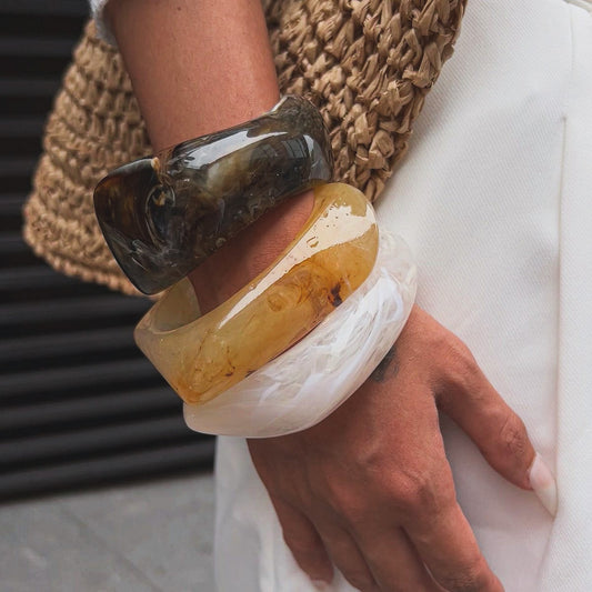 Wave Resin Bangle